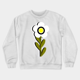 Retro Flowers, simple and effective. Flower Power! Crewneck Sweatshirt